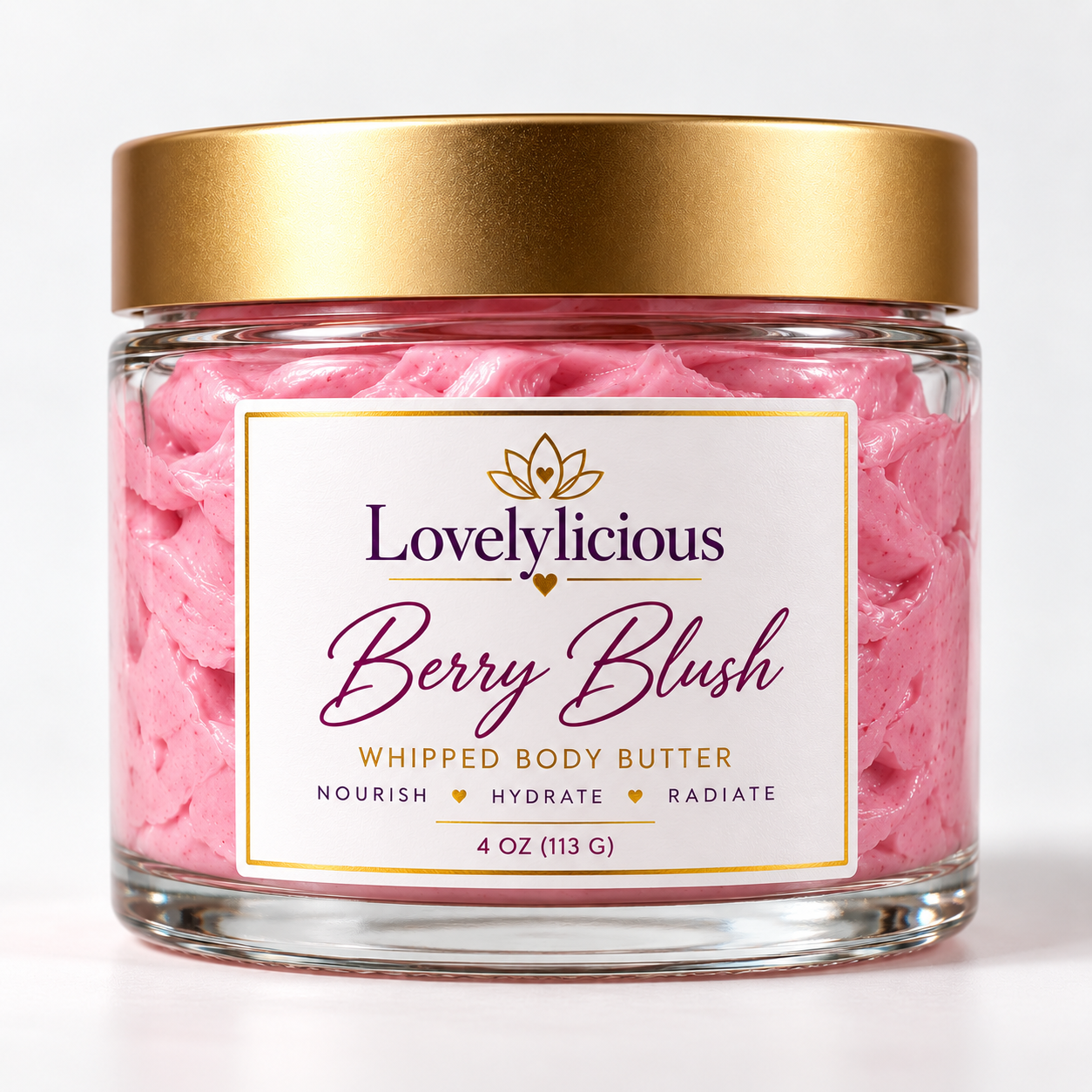 Berry Blush whipped body butter