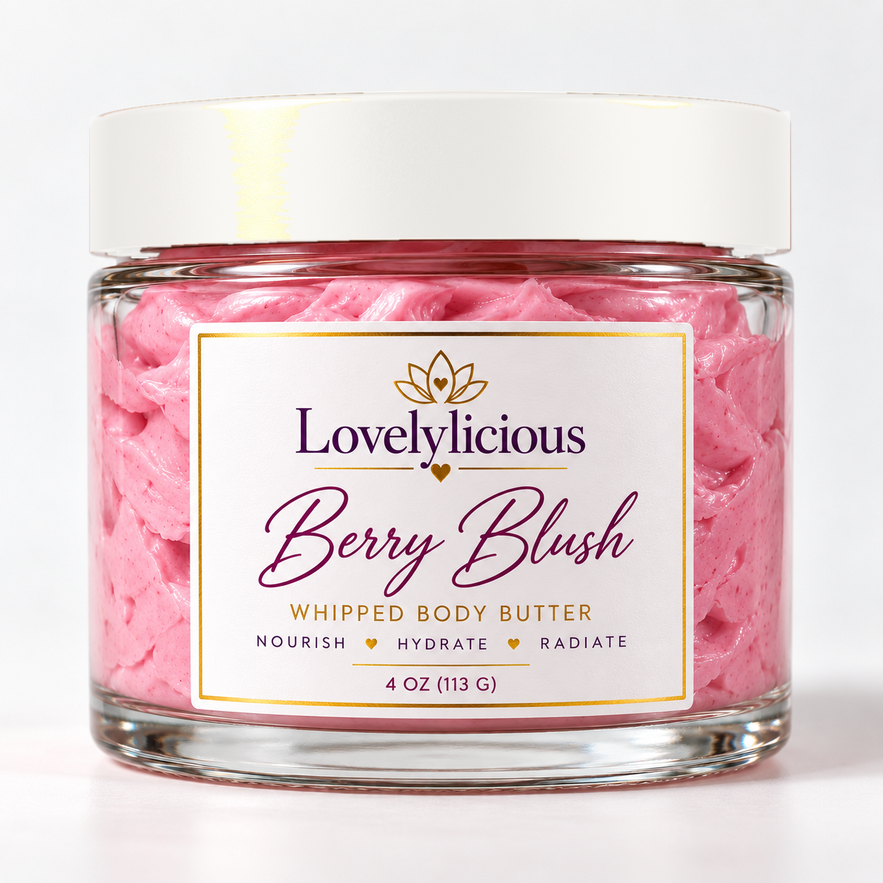 Berry Blush whipped body butter