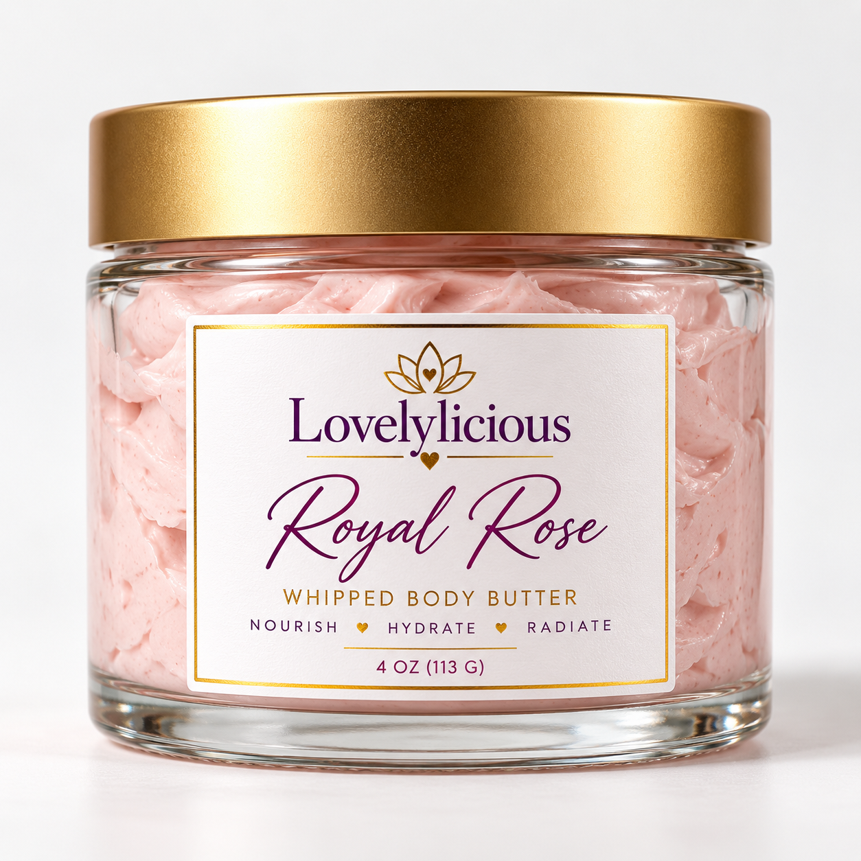 Royal Rose whipped body butter