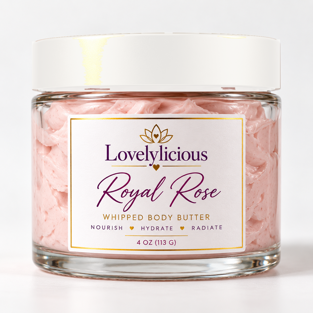 Royal Rose whipped body butter